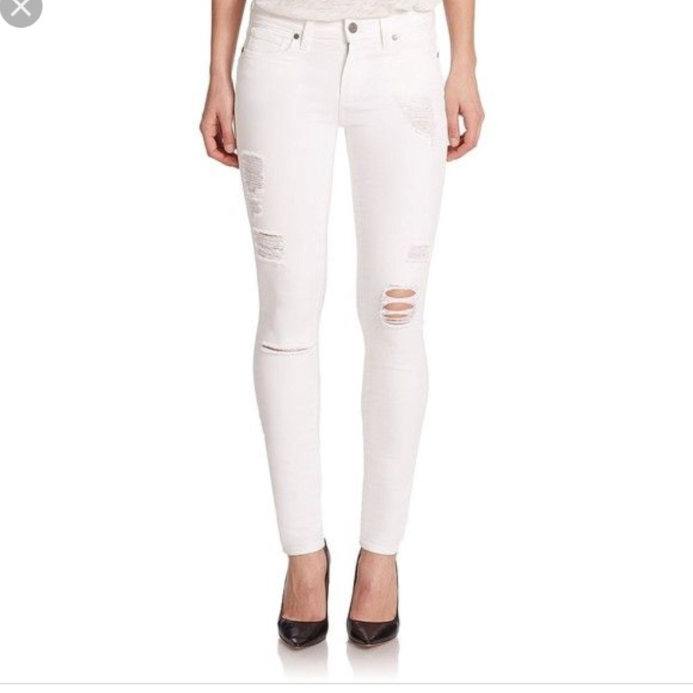 Paige vertigo ankle distressed Jean